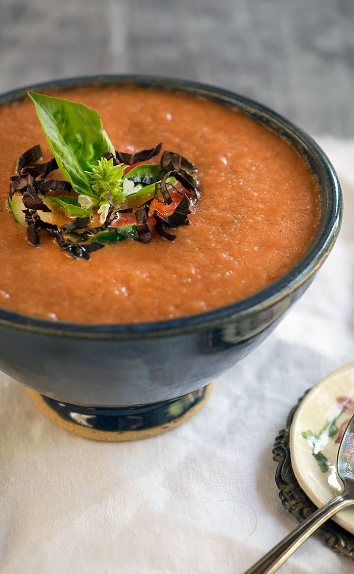Fresh Herb and Watermelon Gazpacho