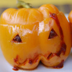 Super-Scary Spicy Chili Stuffed Jack-O-Peppers