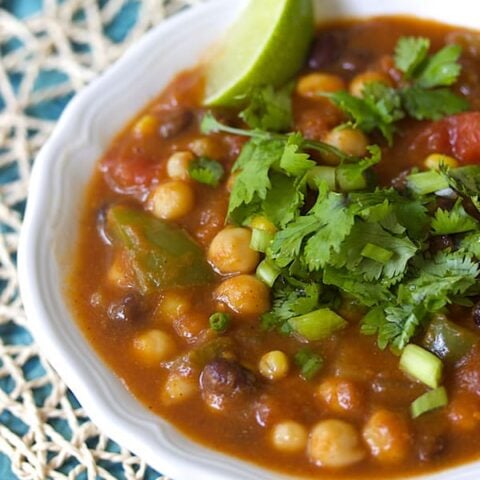 Pumpkin Chickpea Chili by Allyson Kramer