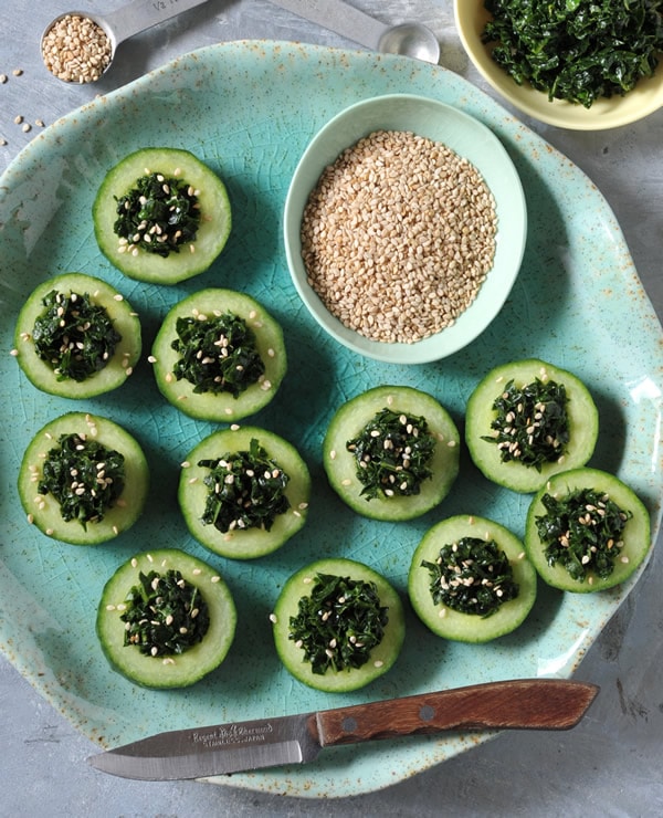 Kale Cucumber Cups From Vegan Finger Foods Kale Cucumber Cups From Vegan Finger Foods