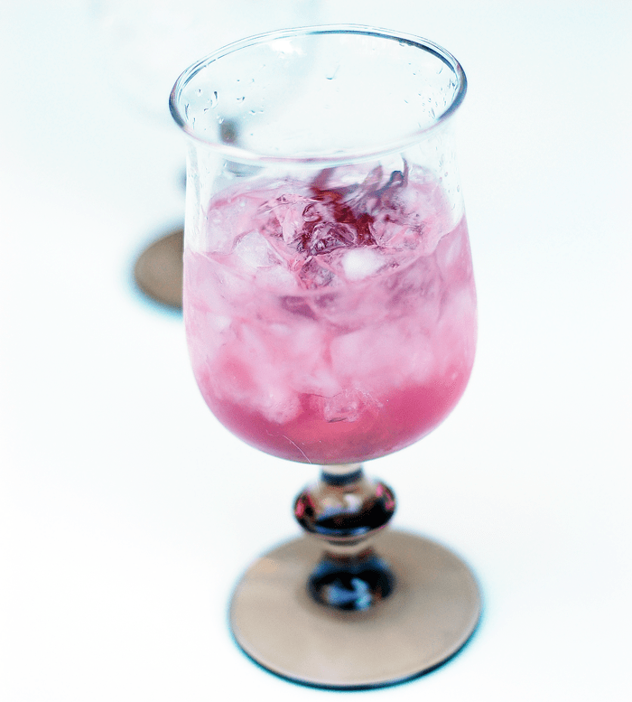 Refreshing Tequlia Rose Syrup Cocktail With Hibiscus And A Mocktail 