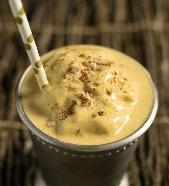 Vegan Pecan Pumpkin Shake - No Ice Cream Needed!