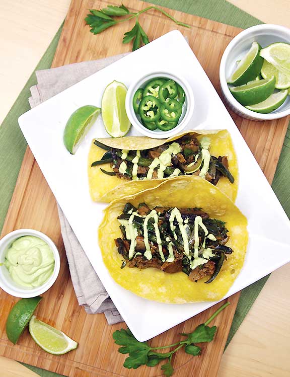 Seitan Chimichurri Tacos from Dianne Wenz's What’s For Dinner?