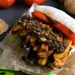 Cajun French Fry Po' Boy with Vegan Mushroom Gravy