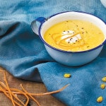 Vegan Slow Cooker Corn Chowder with Green Chilies for 2