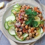 Zucchini Noodle Salad with Moroccan Chickpeas from Nourishing Noodles
