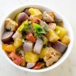 Rainbow Panzanella Salad with Idaho® Potatoes