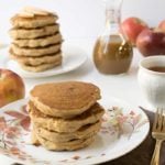 Gluten-free Apple Teff Pancakes with Homemade Date Caramel Syrup