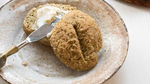 Gluten-Free Vegan Teff Oat Rolls