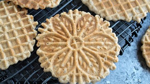 Image for Vanilla Gluten-free Vegan Pizzelles Made with Teff Flour!