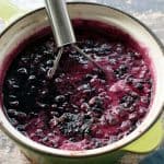 Homemade Blueberry Thyme Syrup for Vegan Cocktails and Mocktails Too!