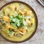Vegan Instant Pot Creamy Mushroom Curry and Pilaf