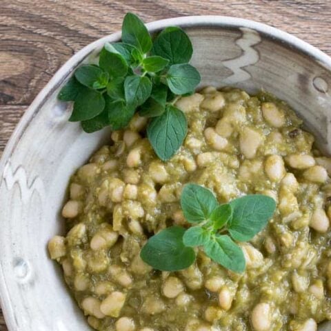 Tomatillo-Poblano White Beans from The Ultimate Vegan Cookbook for Your Instant Pot