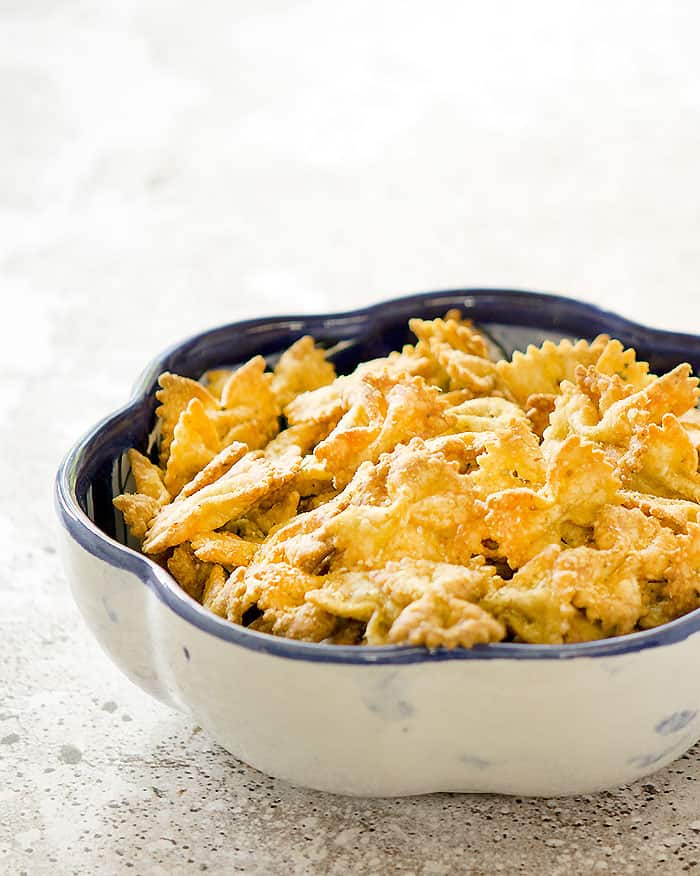 Air Fryer Bow Tie Pasta Chips