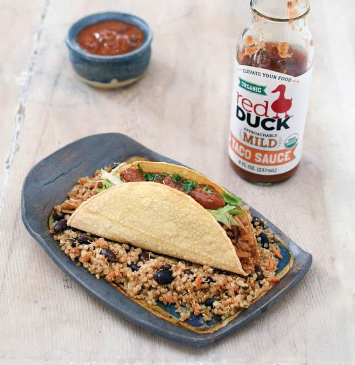 Instant Pot Quinoa Black Bean and Chile Citrus Jackfruit