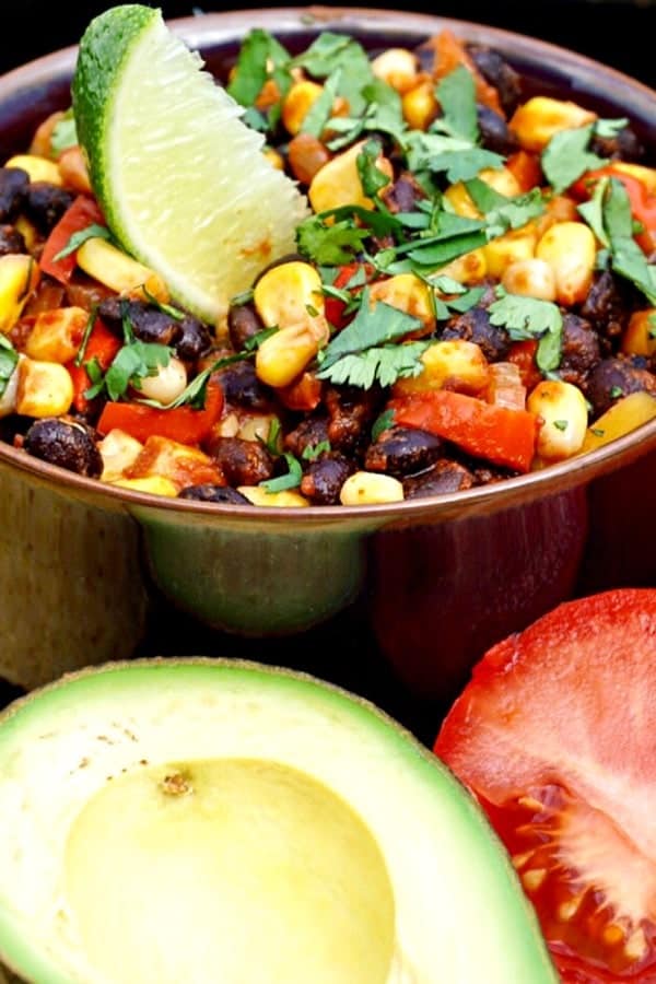 Black Bean, Corn and Red Pepper Tacos