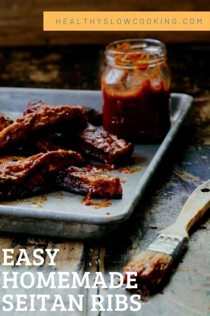 Vegan Unribs Easy Homemade Seitan Ribs Healthy Slow Cooking