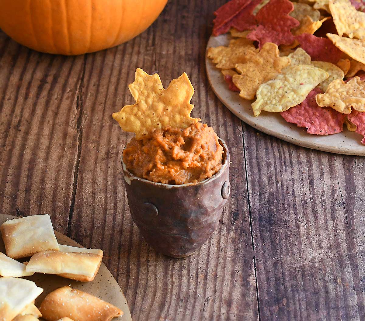 Fabulous Oil-Free Ancho Chile Pumpkin Hummus Dip Recipe - Vegan and Gluten-Free-image