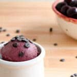 Ninja Creami Cherry Ice Cream with chocolate chips
