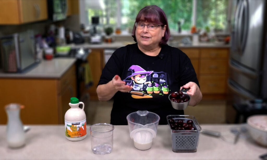 Ninja Creami Cherry Ice Cream Recipe (Dairyfree & Vegan) Healthy